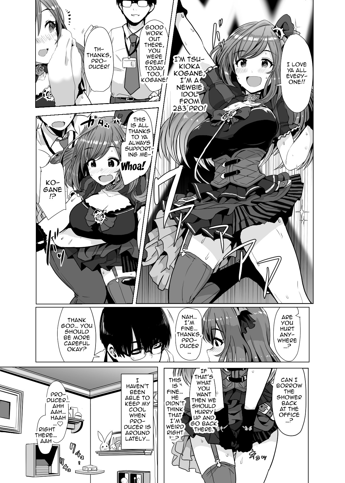 Hentai Manga Comic-Kogane Tsukioka Has Been Masturbating To The Thought Of Having Sex With Her Producer Night After Night When Her Memory Level Broke Past Its Limit-Read-2